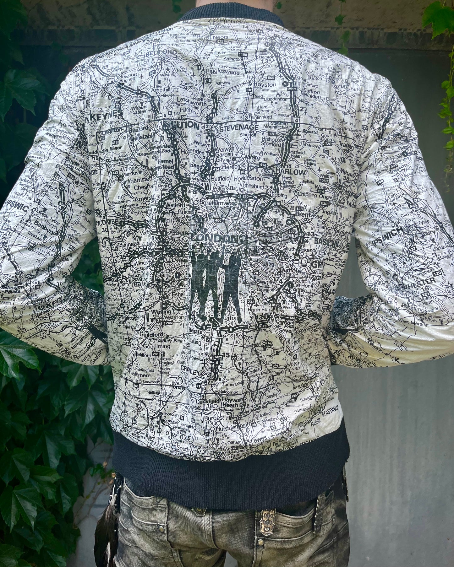 Number (n)ine London map bomber Jacket