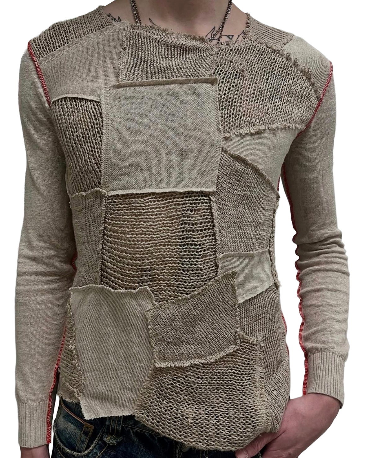 Junya Watanabe 2002 Assorted Patchwork Sweatshirt