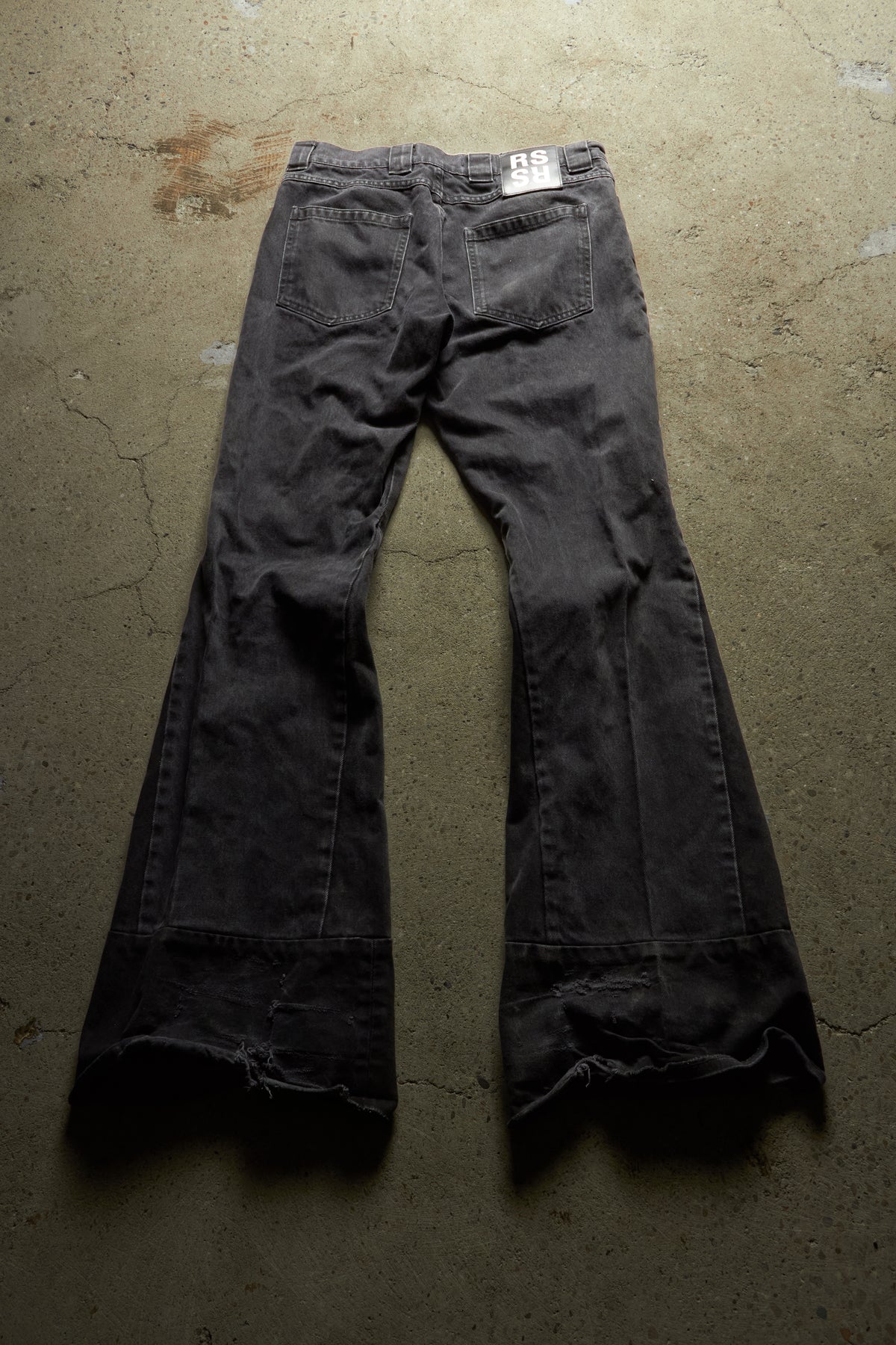RAF SIMONS PANTS SS21 FLARED WORKWEAR PANTS INSERTS
