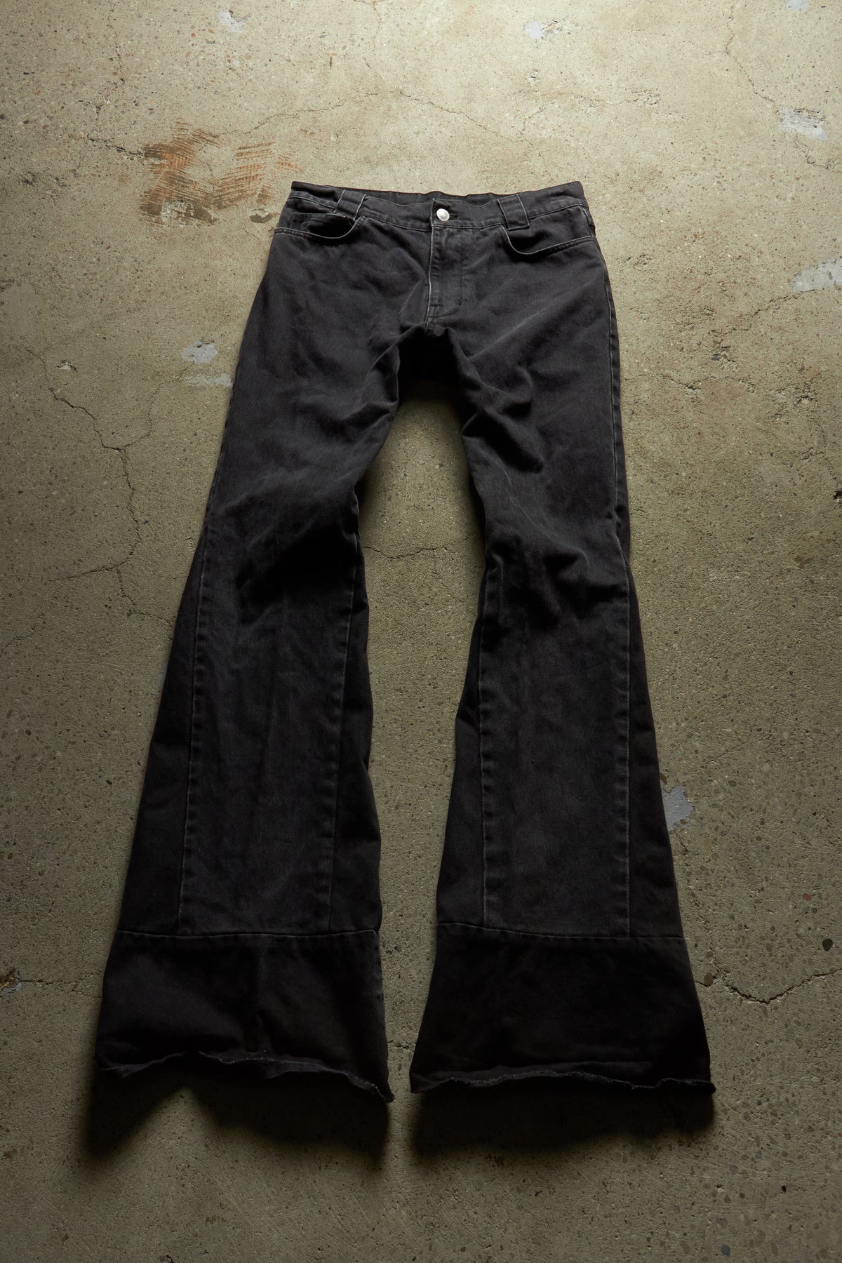 RAF SIMONS PANTS SS21 FLARED WORKWEAR PANTS INSERTS