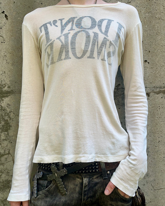 “I don’t smoke” maison margiela A/W 2006 shirt