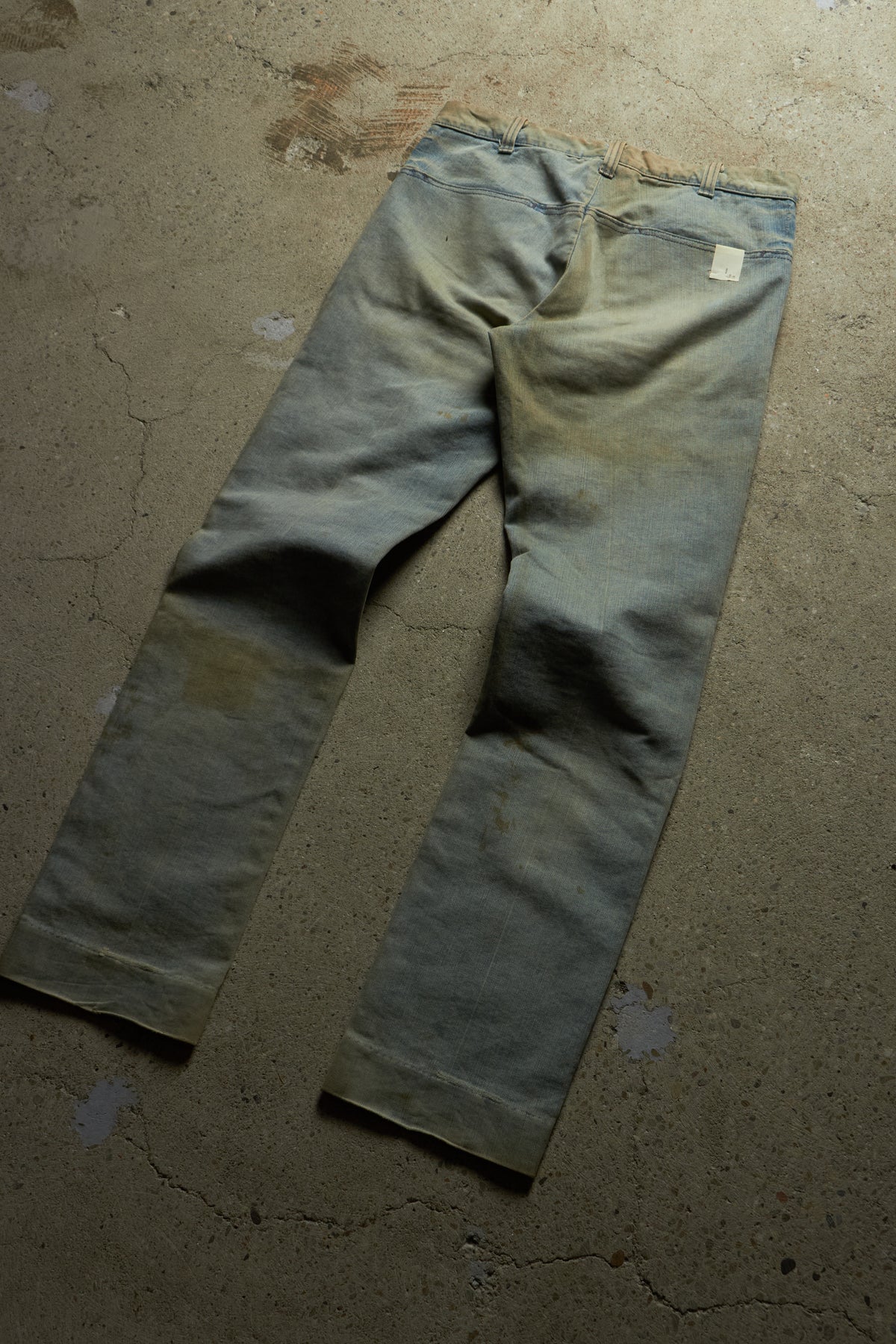 N.HOLLYWOOD LEE CUT OUT BLUE WASH DENIM