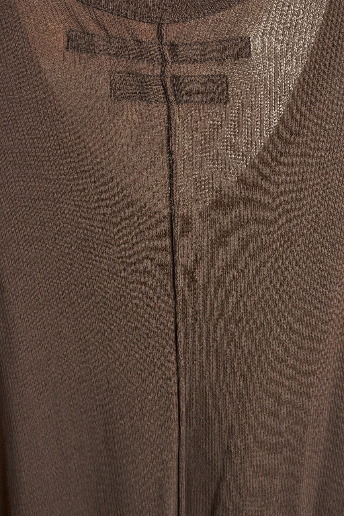 [SAMPLE] JULIUS_7 Silk Cotton Ribbed Distressed Tank Top [Permanent Collection]
