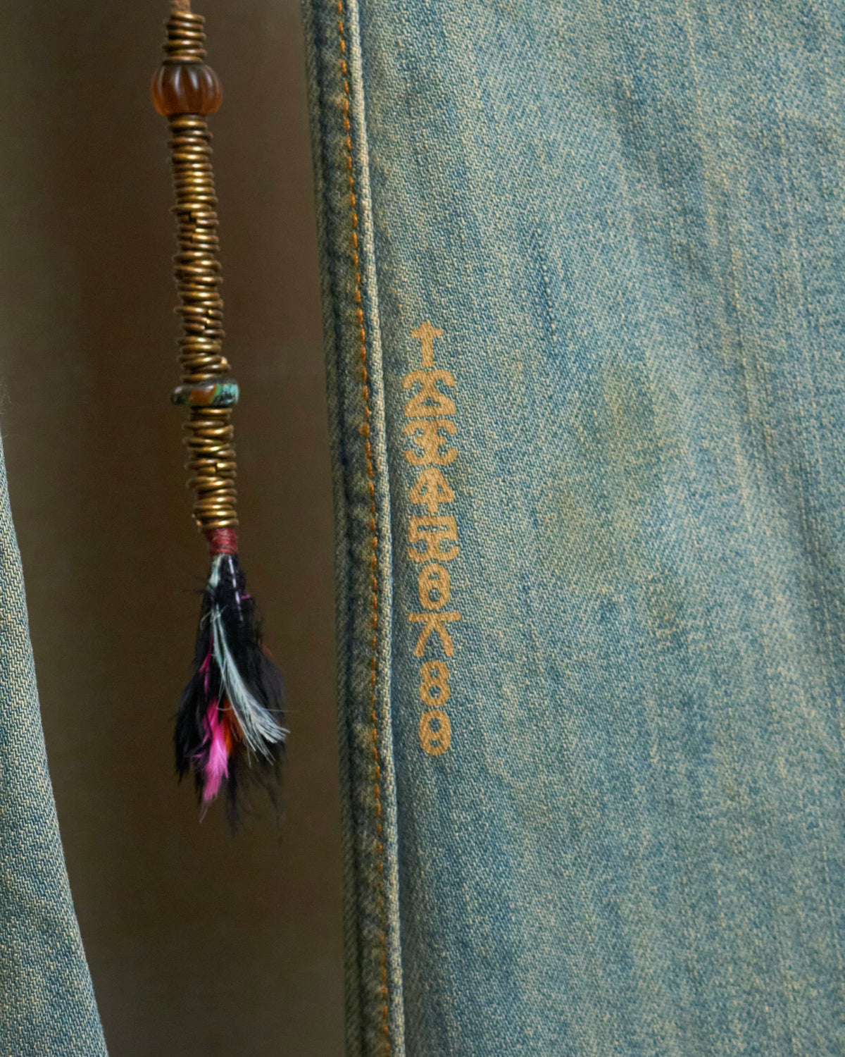 IF SIX WAS NINE [C/MEXICAN/DX] Flared Lace up Patchwork Jeans