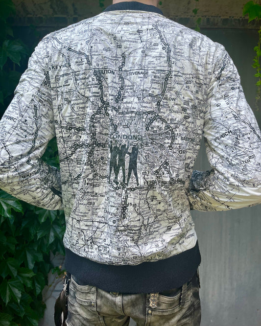 Number (n)ine London map bomber Jacket