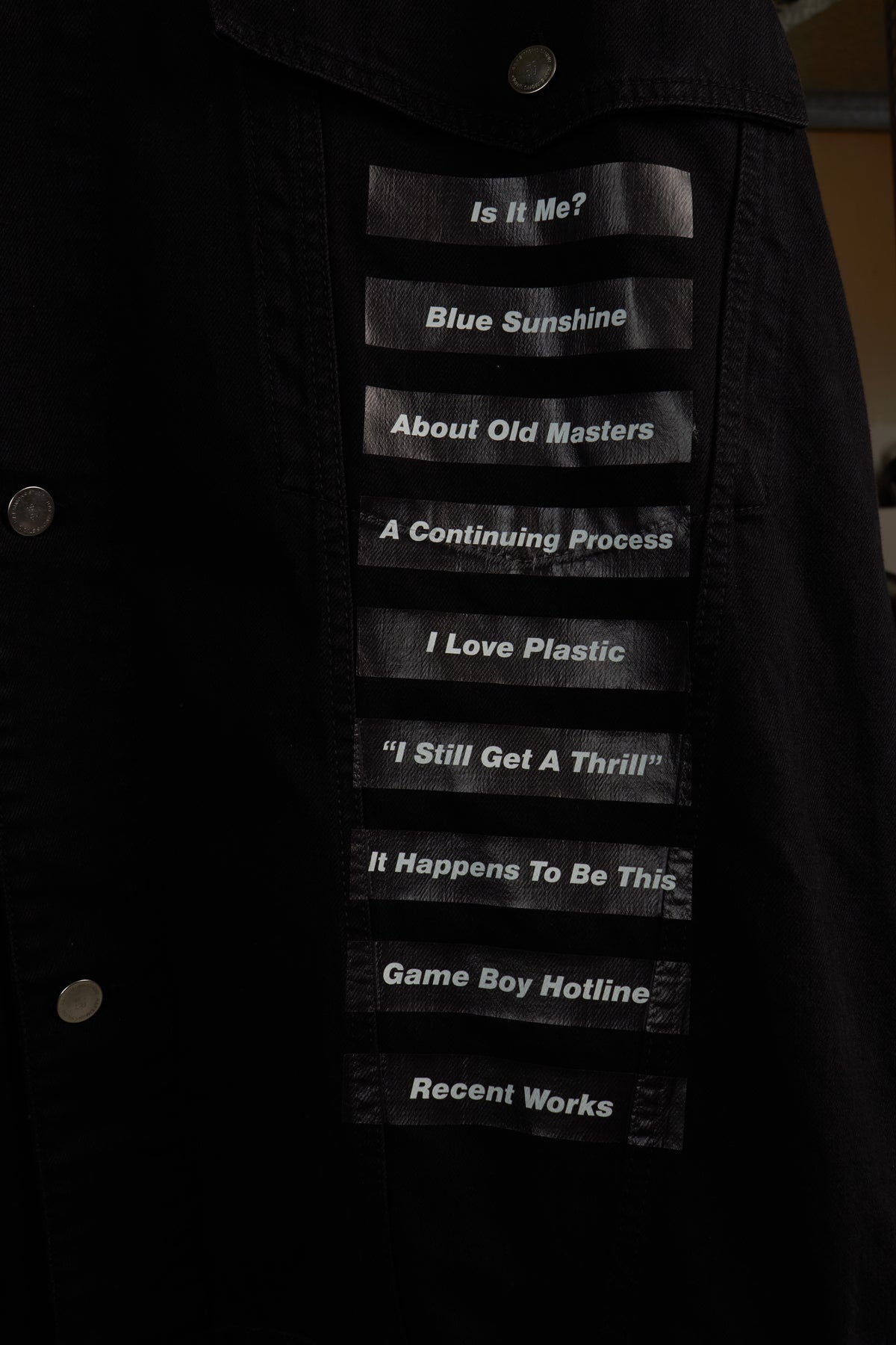 RAF SIMONS SS18 REDUX [CLOSER] PRINT OVERSIZED DENIM JACKET