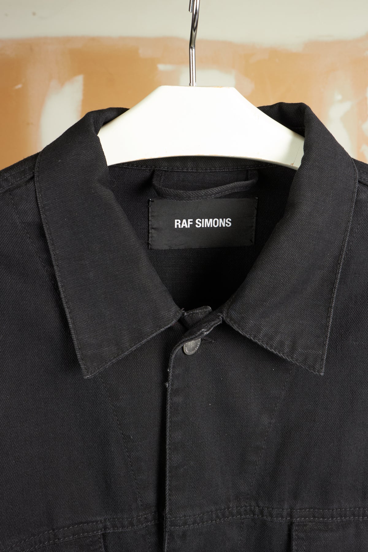 RAF SIMONS SS18 REDUX [CLOSER] PRINT OVERSIZED DENIM JACKET