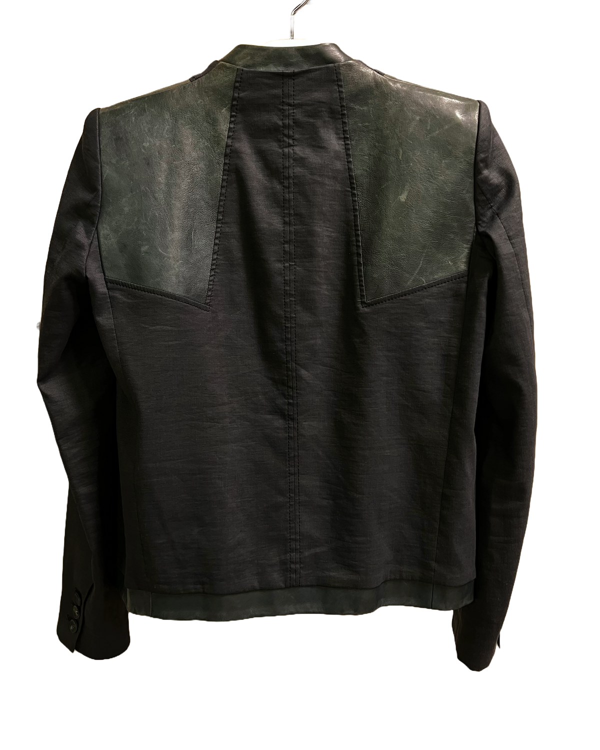 Helmut Lang Lamb Leather Cropped Blazer