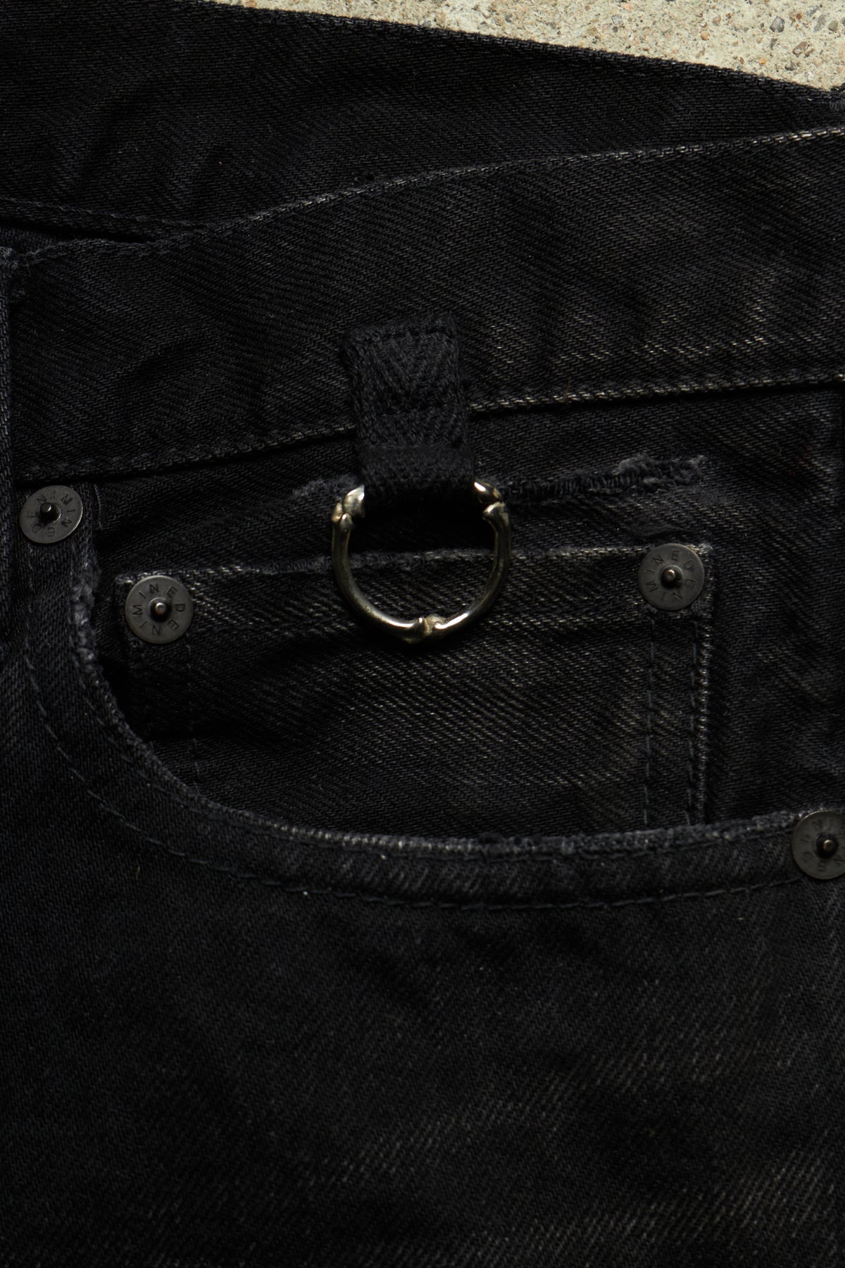 [SAMPLE] TAKAHIRO MIYASHITA THE SOLOIST DISTRESSED AND PIERCED BLACK SKINNY DENIM