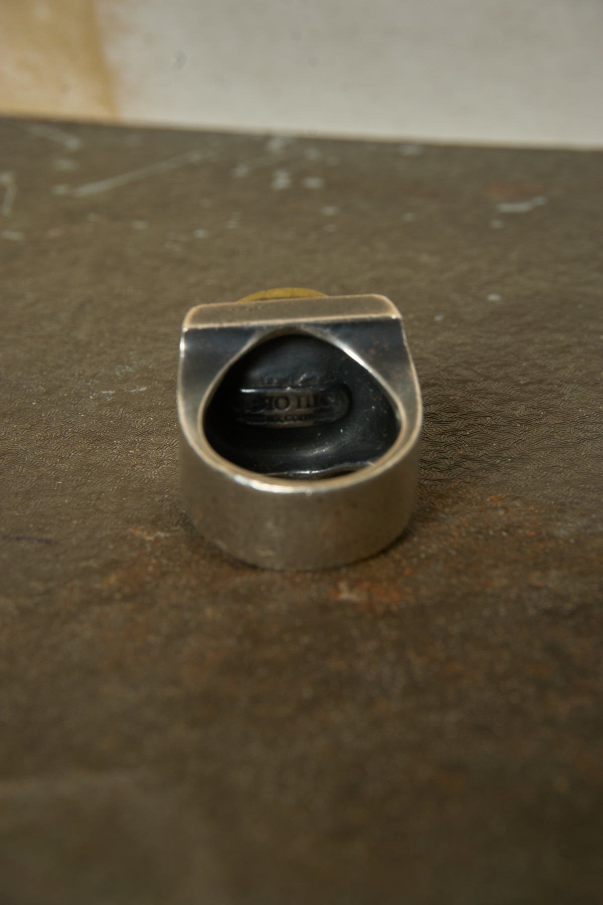 VERONICA BY LED RECHWE ENCAPSULATED SKULL RING