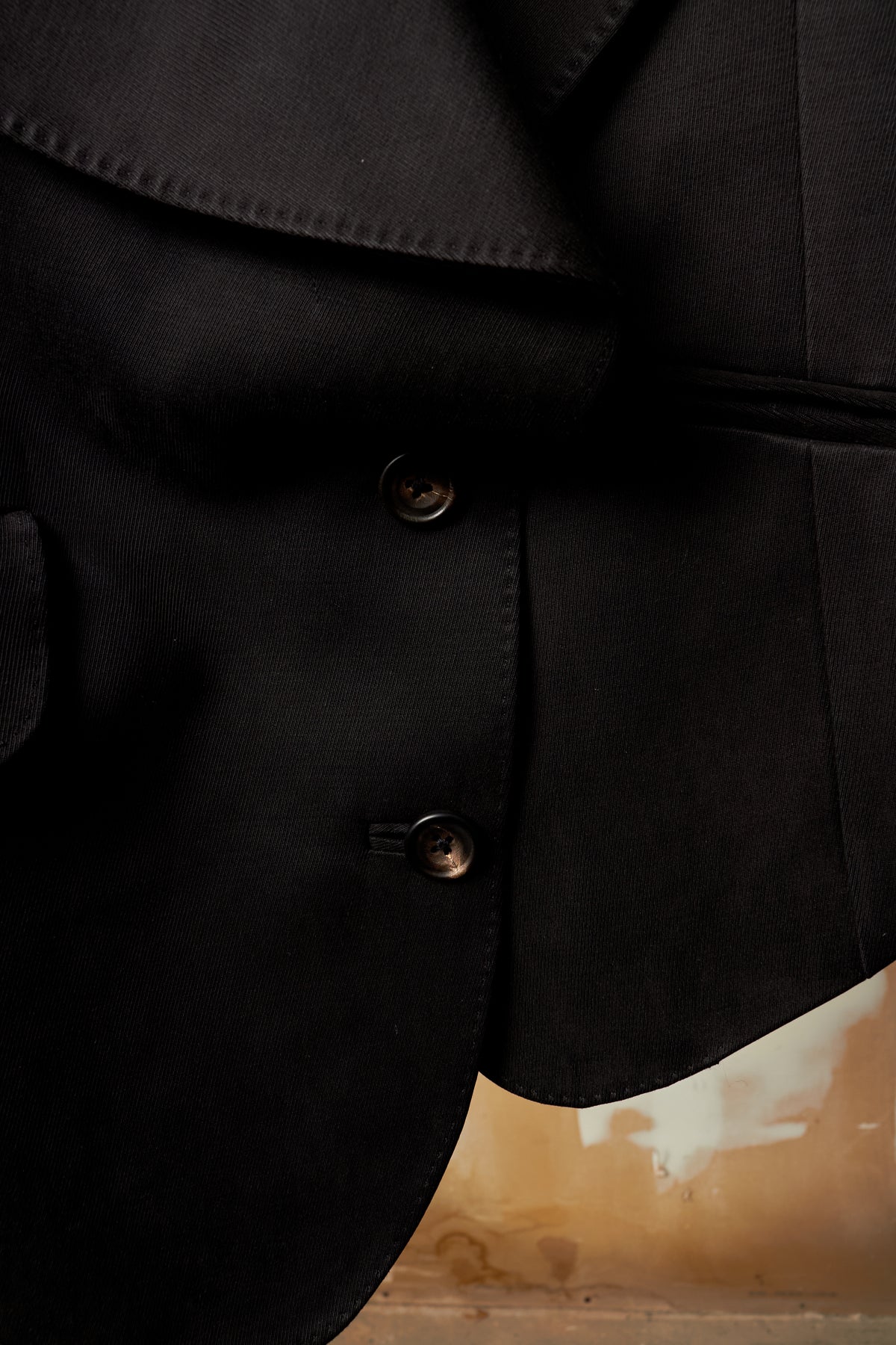 IFSIXWASNINE [JK-PAPILLON/NS] VAMPIRE BLACK ASYMMETRICAL VEST