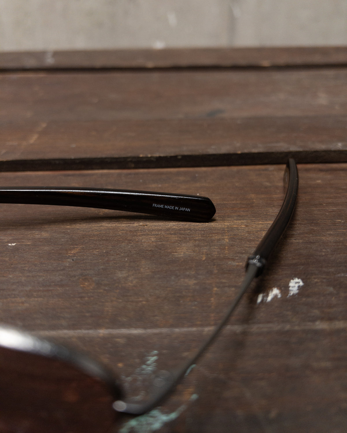 Chrome Hearts Wine Lens Aviator Sunglasses with Antique Silver and Wood Temples - Camo Carry Case
