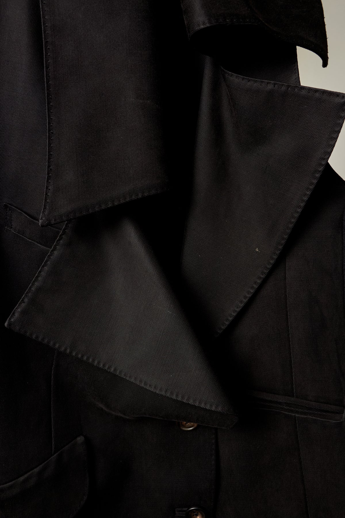 IFSIXWASNINE [JK-PAPILLON/NS] VAMPIRE BLACK ASYMMETRICAL VEST