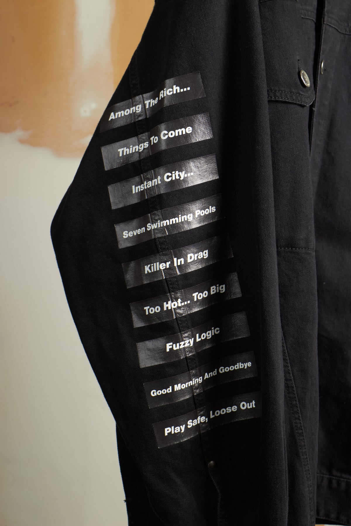 RAF SIMONS SS18 REDUX [CLOSER] PRINT OVERSIZED DENIM JACKET