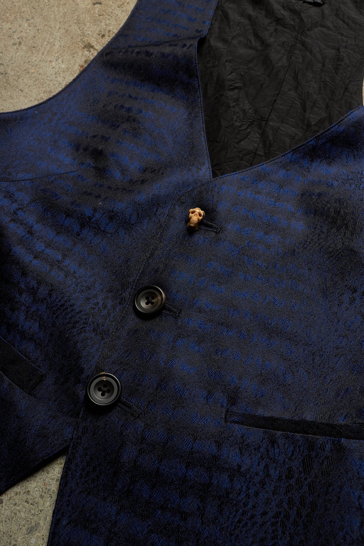 IFSIXWASNINE [SKL 2120T0] OCEAN BLUE REPTILE PRINT SKULL VEST