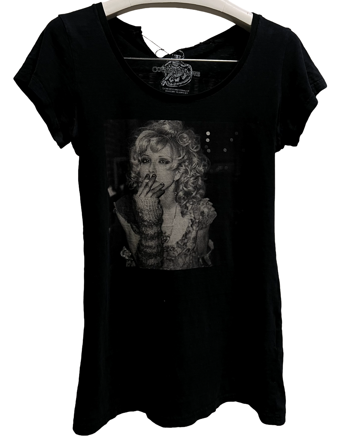 Tee-shirt Court à Imprimé Hysteric Glamour Courtney Love Fume