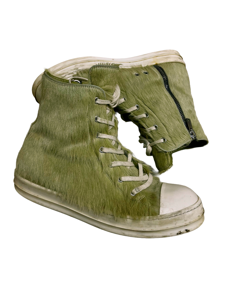 High Ramones en poulain « Dirty Acid » collection principale de Rick Owens