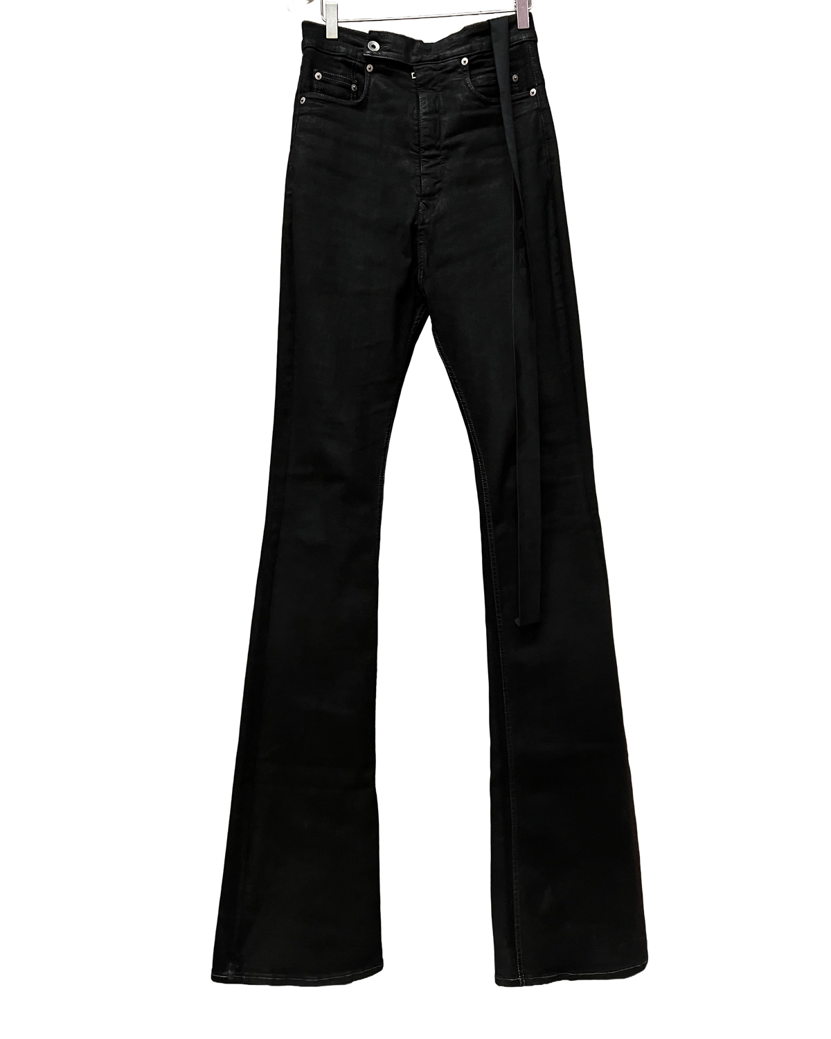 Rick Owens DRKSHDW 21 ‘GETHSEMANE’ Bolans Bootcut Waxed Flared Denim