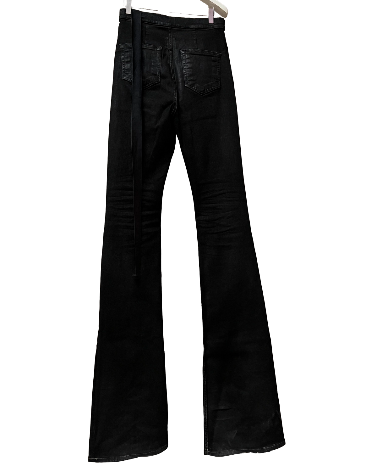 Rick Owens DRKSHDW 21 ‘GETHSEMANE’ Bolans Bootcut Waxed Flared Denim