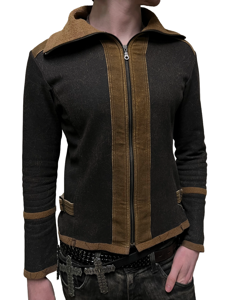 5351 Pour Les Hommes Blouson Zippé Moto