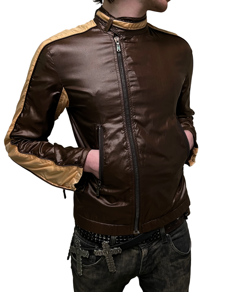 YSL Rive Gauche By Tom Ford Nylon Moto Jacket