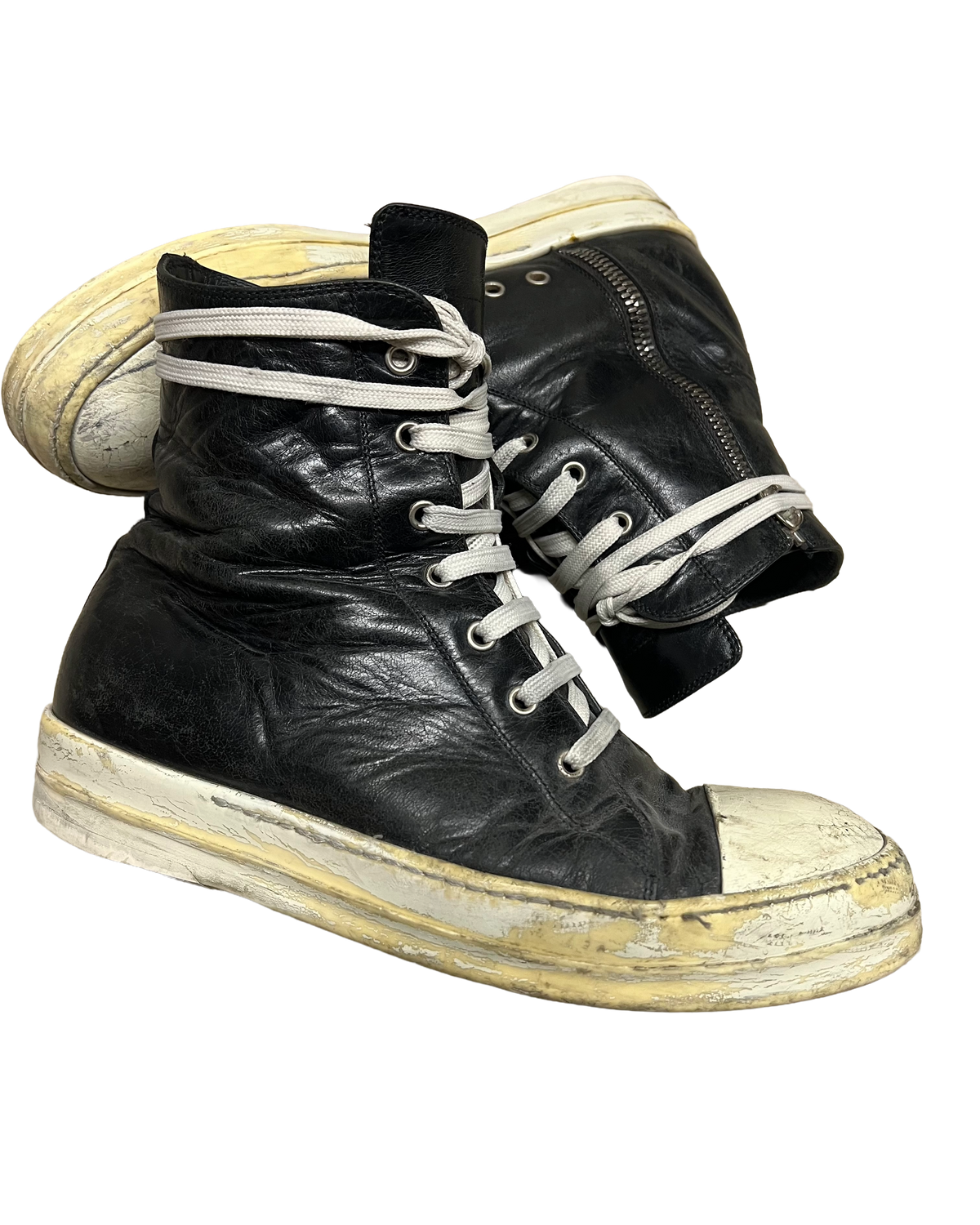 Rick Owens Mainline Leather High-Top Ramones