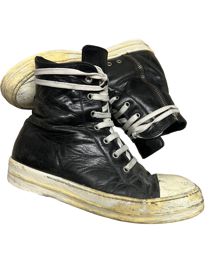 Rick Owens Mainline Leather High-Top Ramones