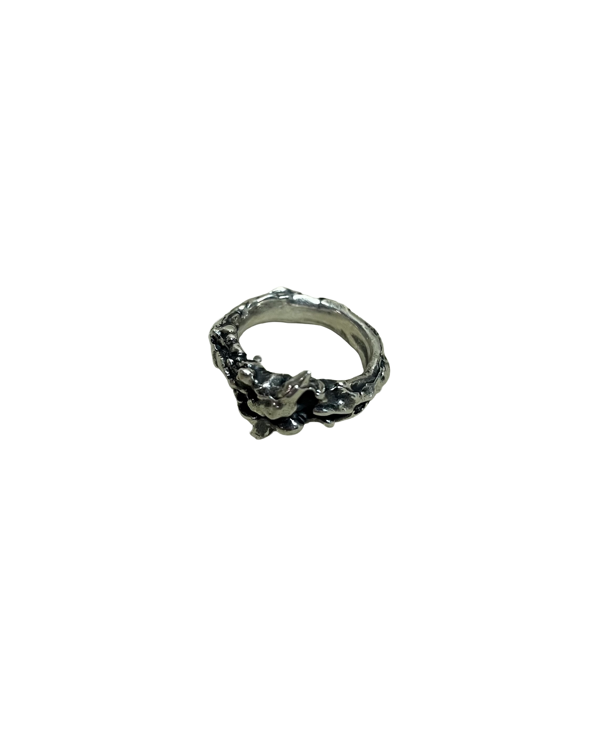 Blackmerle X Siiot Sculpted .925 Silver “Horn Ring”