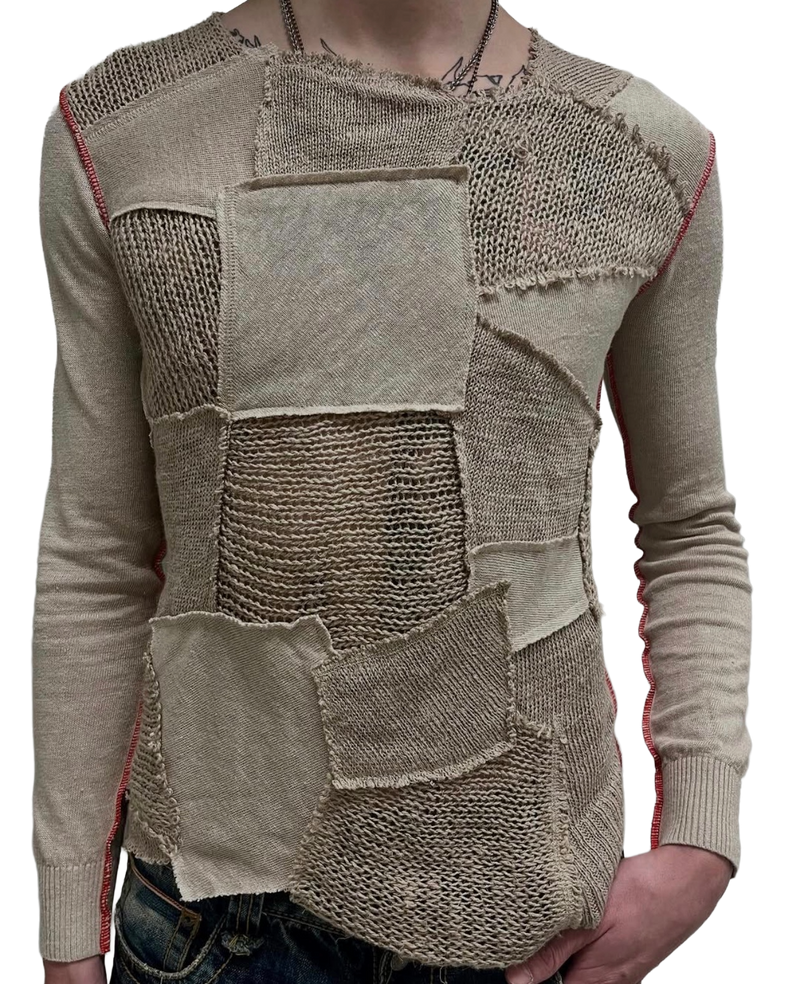 Sweat-shirt patchwork assorti Junya Watanabe 2002