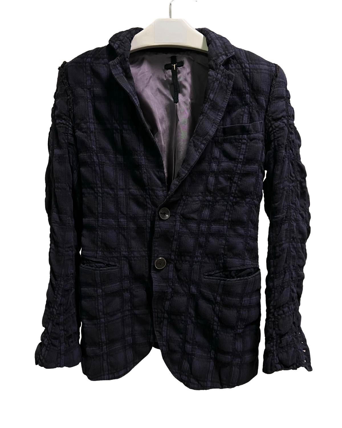 Blazer écossais bleu L.G.B.
