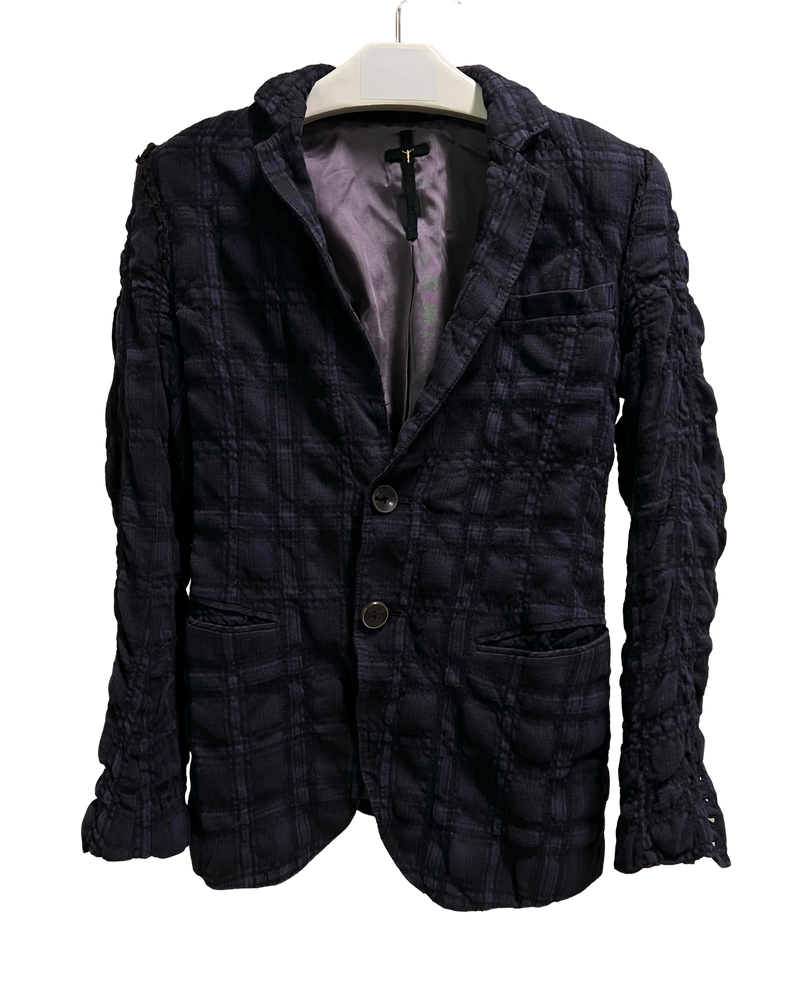 Blazer écossais bleu L.G.B.