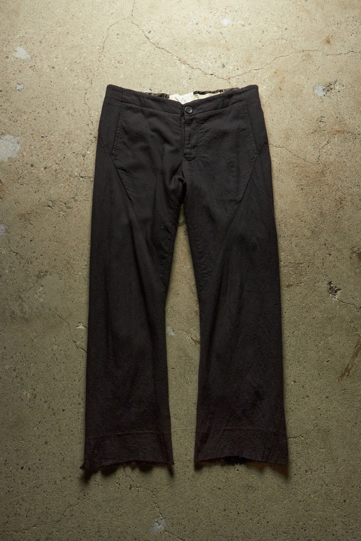 RICK OWENS AW08 [STAG] TWISTED SEAM FRAYED PANTS
