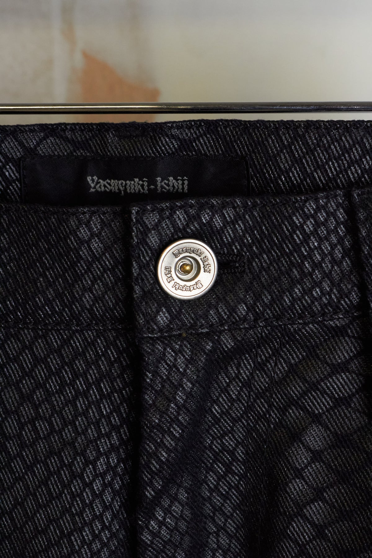 Yasuyuki Ishii Python Print Flared Denim