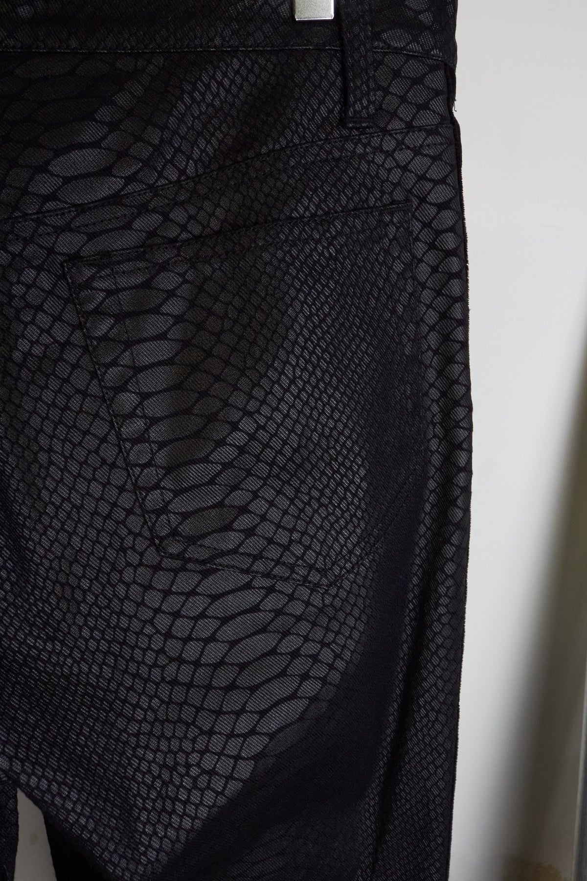 Yasuyuki Ishii Python Print Flared Denim