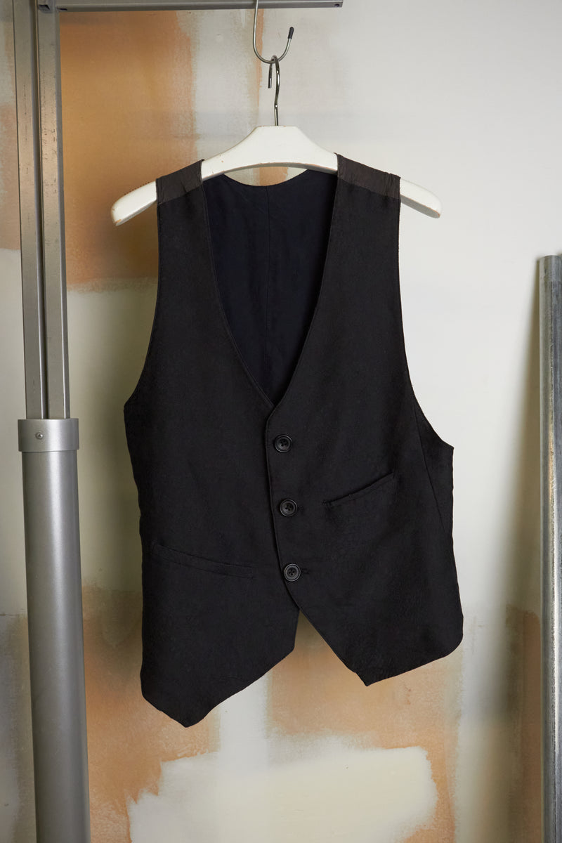 IfSixWasNine [SLIP VEST/M] Cheetah Texture Print Button Vest