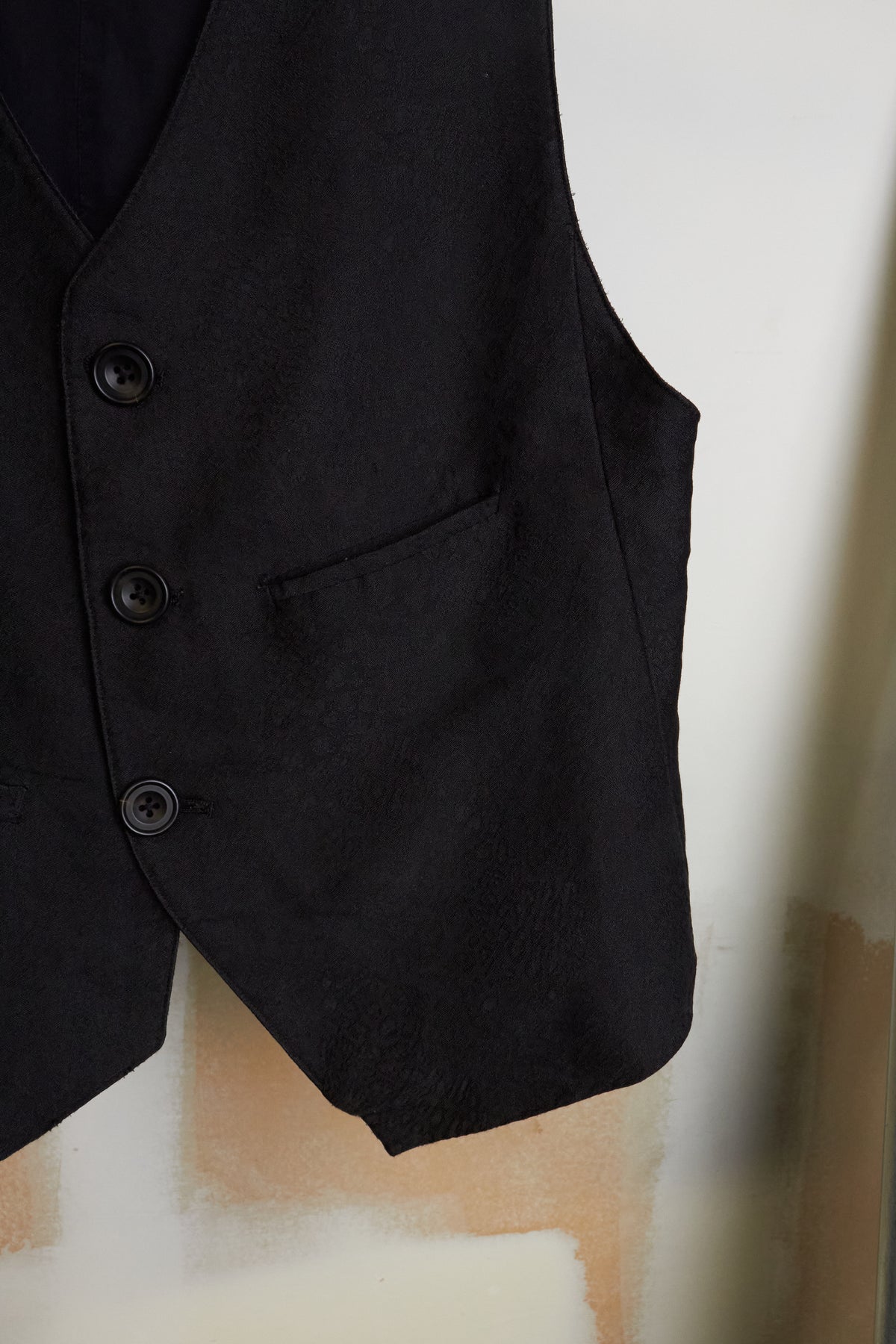 IfSixWasNine [SLIP VEST/M] Cheetah Texture Print Button Vest